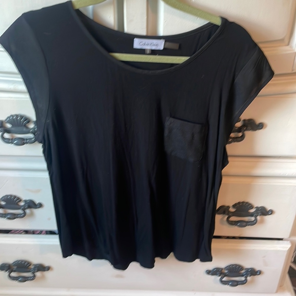 Size Large Black Calvin Klein Top